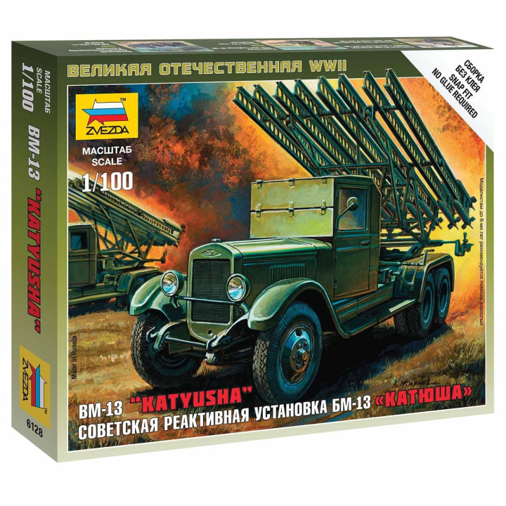 Wargames (WWII) military 6128 - BM-13 Katyusha (1:100)