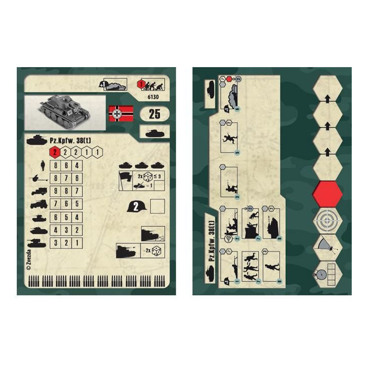 Wargames (WWII) tank 6130 - German Light Tank PZ.KPFW.38 (T) (1:100)