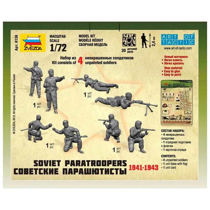 Wargames (WWII) figurky 6138 - Soviet Paratroops (1:72)