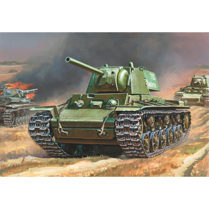 Wargames (WWII) tank 6141 - Soviet Heavy Tank KV-1 (1:100)