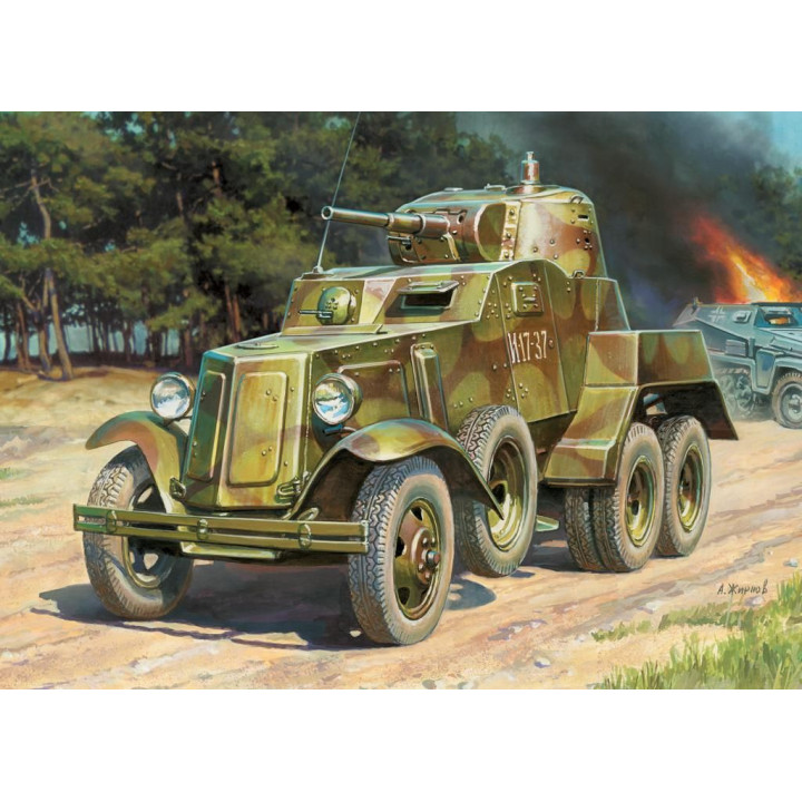 Wargames (WWII) military 6149 - Soviet Armored Car BA-10 (1:100)