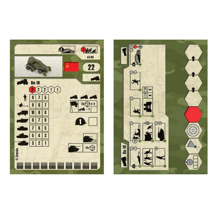 Wargames (WWII) military 6149 - Soviet Armored Car BA-10 (1:100)