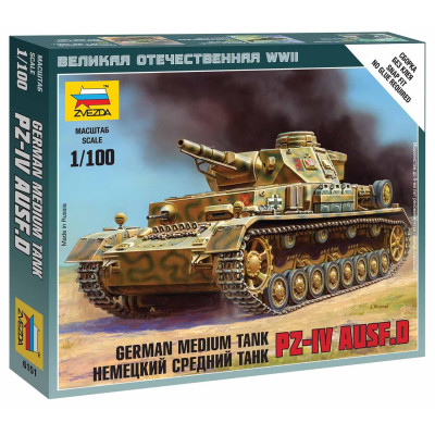 Wargames (WWII) tank 6151 - Pz-IV Ausf.D (1:100)