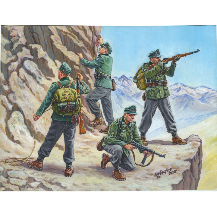 Wargames (WWII) figurky 6154 - German Gebirgsjäger (1:72)