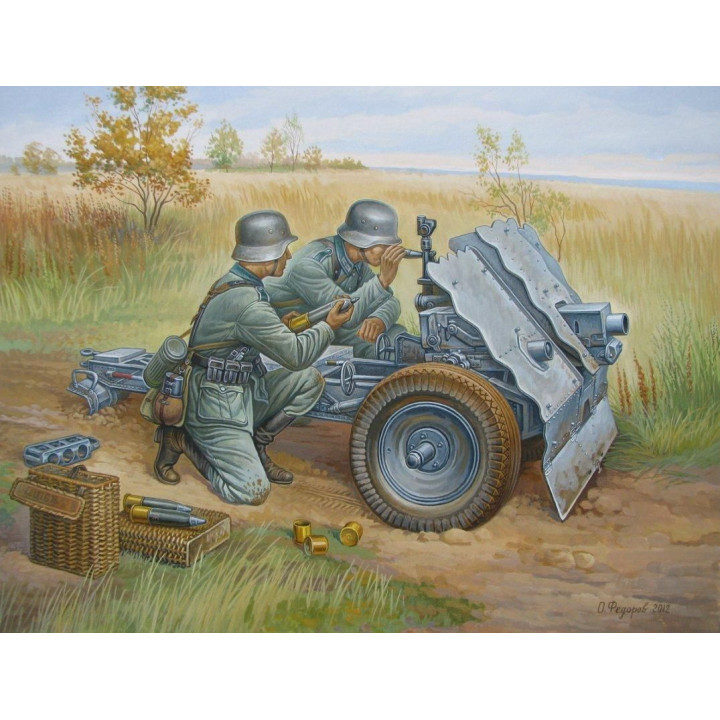 Wargames (WWII) figurky 6156 - German 75mm Infantry Gun (1:72)