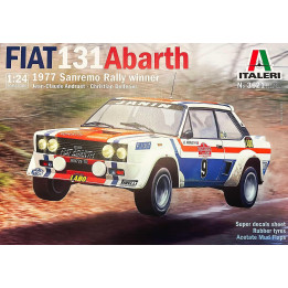 Model Kit auto 3621 - Fiat 131 Abarth 1977 San Remo Rally Winter (1:24)