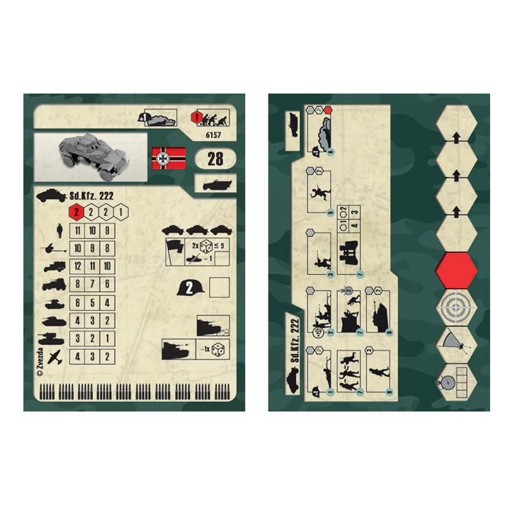 Wargames (WWII) military 6157 - Sd.Kfz.222 Armored Car (1:100)