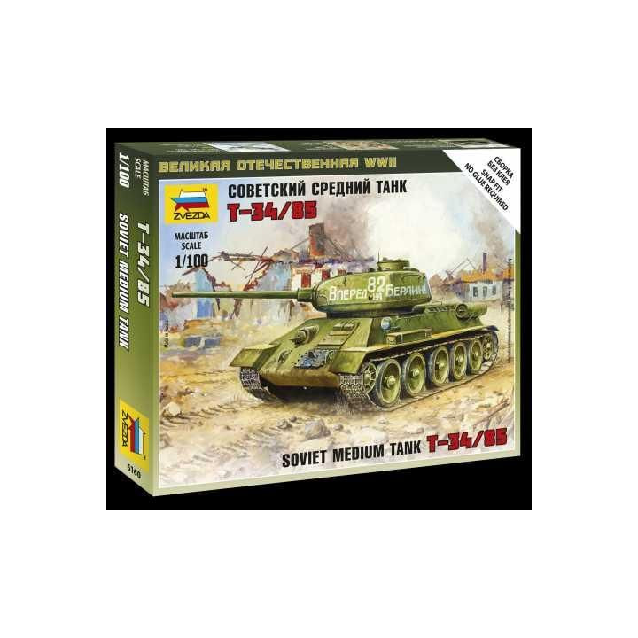 Wargames (WWII) tank 6160 - Soviet Medium Tank T-34/85 (1:100)