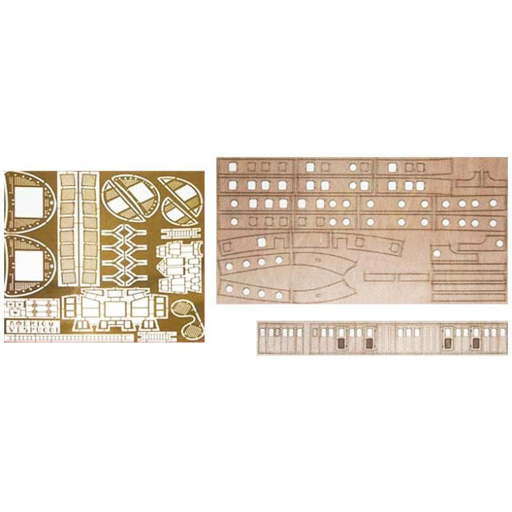 Mantua Model Gravírované díly: Am. Vespucci 1:84
