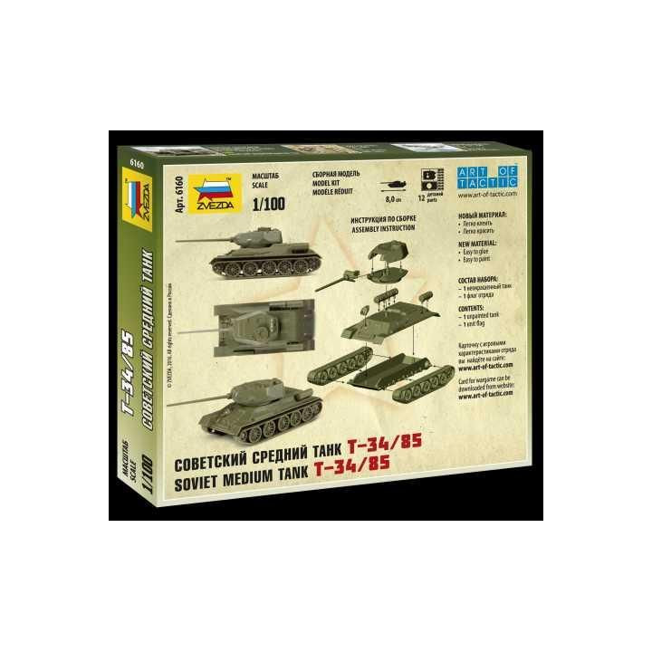 Wargames (WWII) tank 6160 - Soviet Medium Tank T-34/85 (1:100)