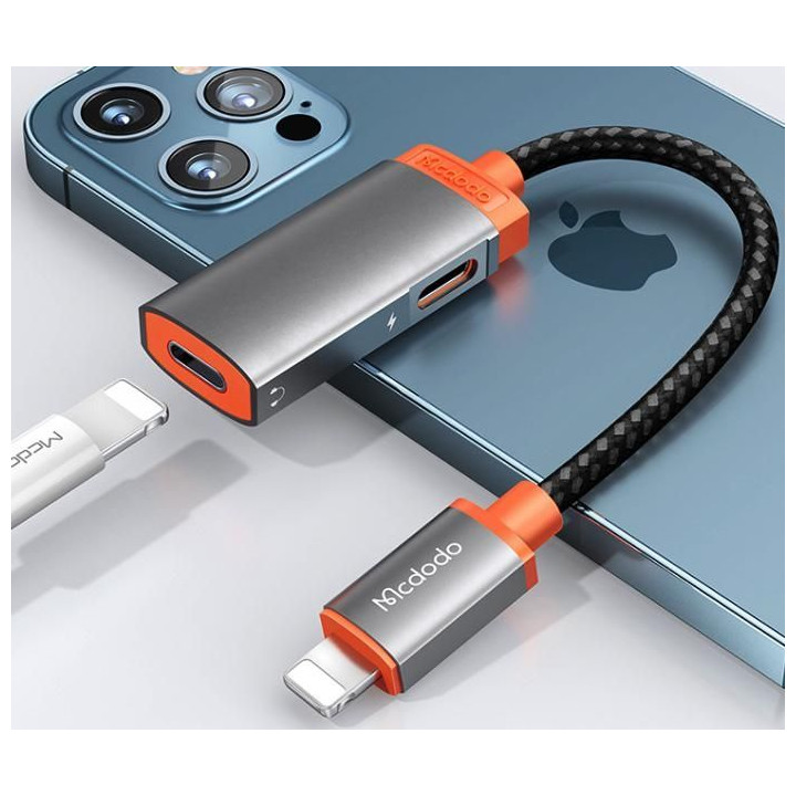 Lightning to Dual-Lightning Audio Adapter (2A)