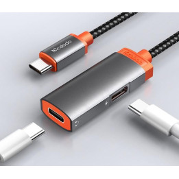 Type-C to Dual-Type-C Audio Adapter (3A)