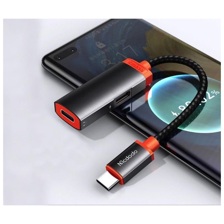 Type-C to Dual-Type-C Audio Adapter (3A)
