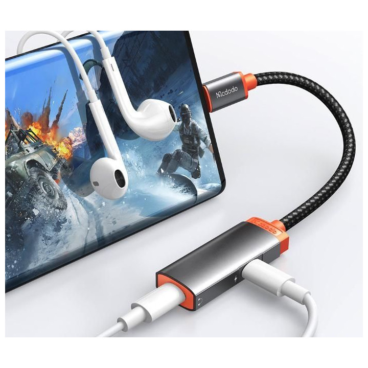 Type-C to Dual-Type-C Audio Adapter (3A)