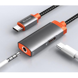 Type-C to DC3.5 + Type-C Audio Adapter (3A)
