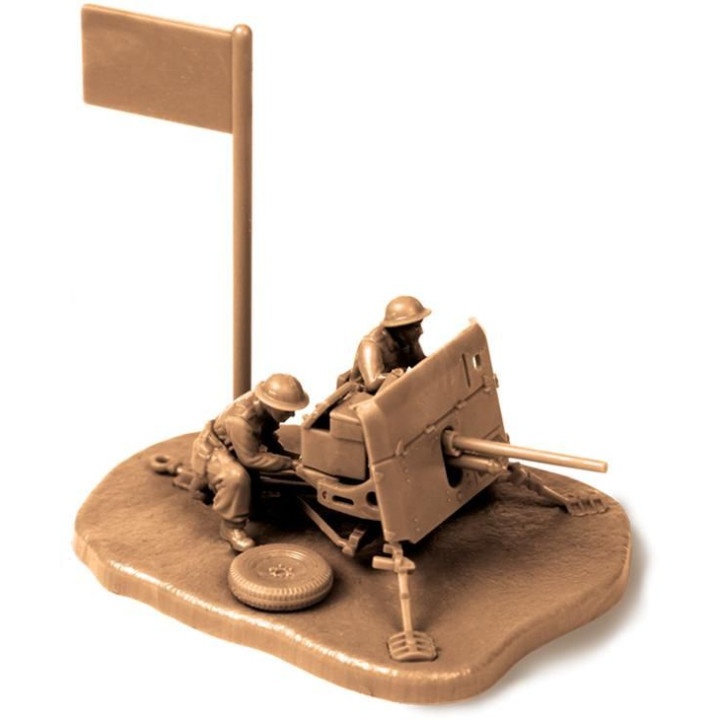 Wargames (WWII) military 6169 - British QF 2-pdr Anti Tank Gun w/crew (1:72)