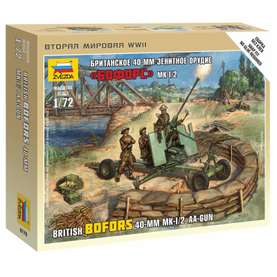 Wargames (WWII) figurky 6170 - British Bofors 40mm Mk-2 AA-Gun (1:72)
