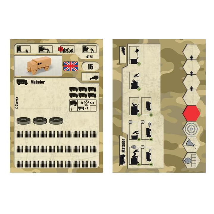 Wargames (WWII) military 6175 - British Truck "Matador" (1:100)