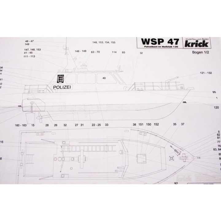 Krick Policejní člun WSP47 kit