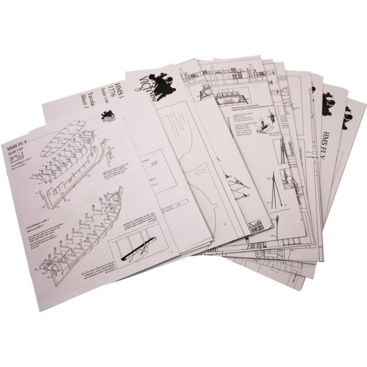 VICTORY MODELS H.M.S. Fly 1776 1:64 kit