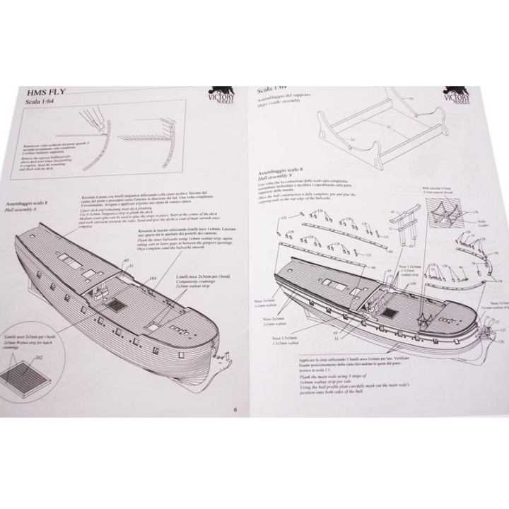 VICTORY MODELS H.M.S. Fly 1776 1:64 kit