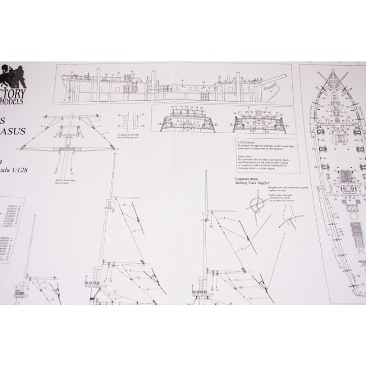 VICTORY MODELS H.M.S Pegasus 1776 1:64 kit