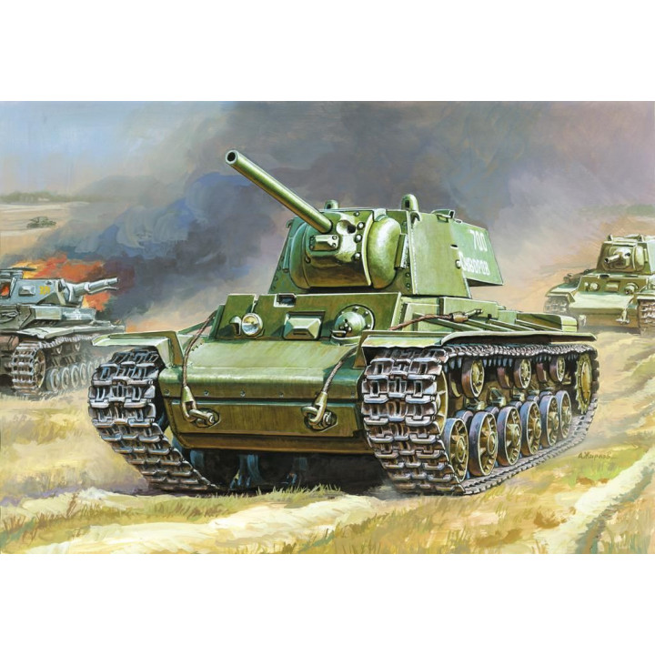 Wargames (WWII) tank 6190 - KV-1 with F-32 GUN (1:100)