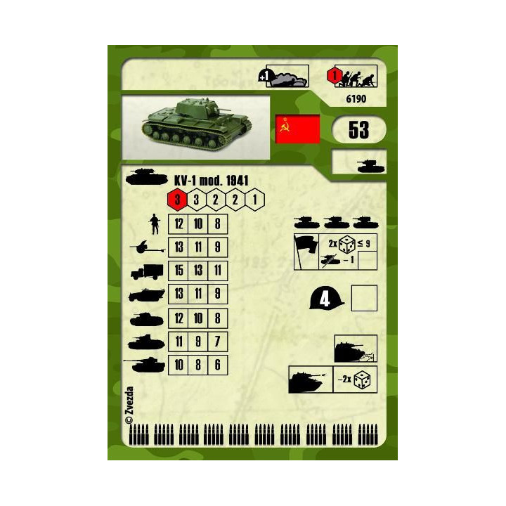 Wargames (WWII) tank 6190 - KV-1 with F-32 GUN (1:100)