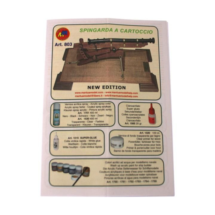 Mantua Model Kanón 15. století kit