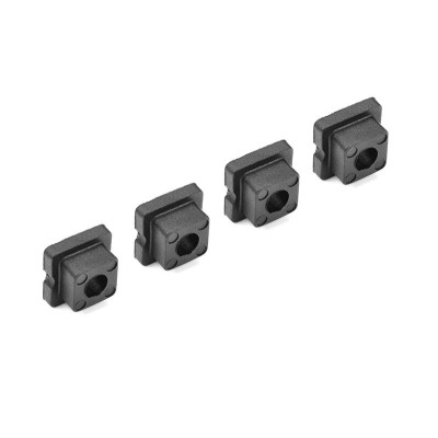Sada pouzder - pro 5mm držáku/parohů tlumiče - průchozí otvor - 0 stupňů - Kompozit - 4 ks