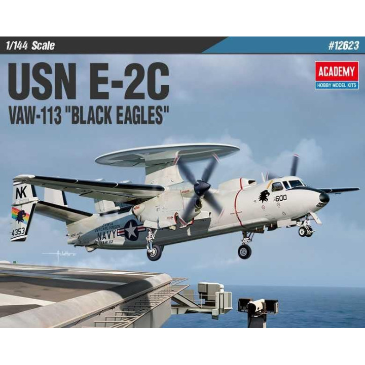 Model Kit letadlo 12623 - USN E-2C VAW-113 "BLACK EAGLES" (1:144)