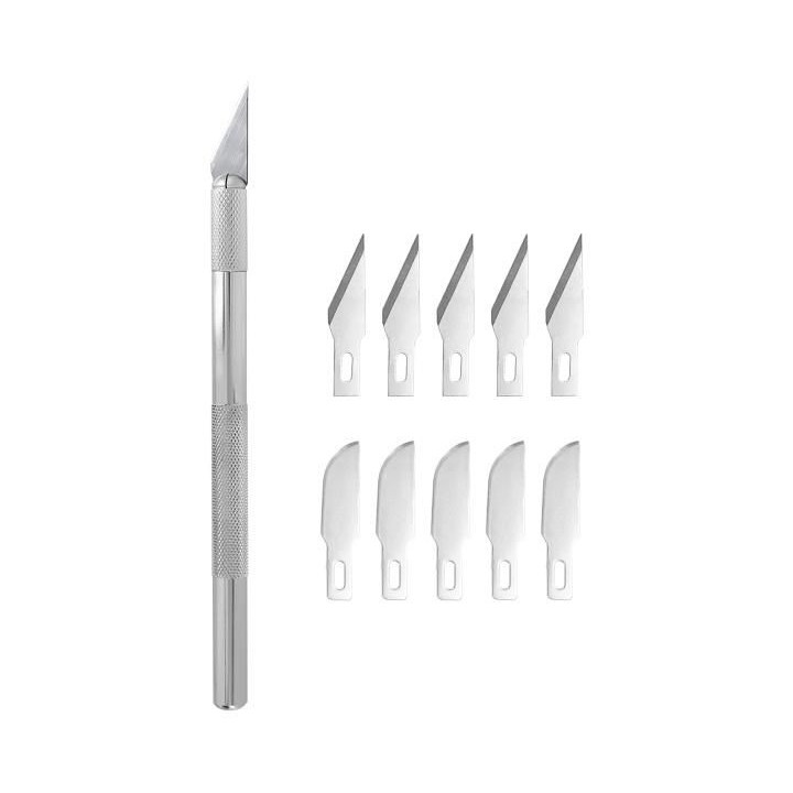 Modelcraft modelářský nůž, 6 čepelí