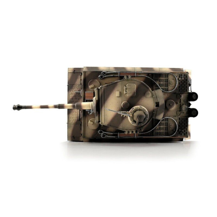TORRO tank PRO 1/16 RC Tiger I pozdní verze pouštní verze kamufláž - BB - kouř z hlavně