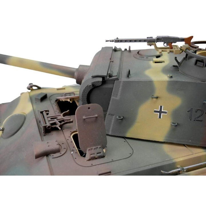 TORRO tank PRO 1/16 RC Panther G vícebarevná kamufláž - BB Airsoft - kouř z hlavně