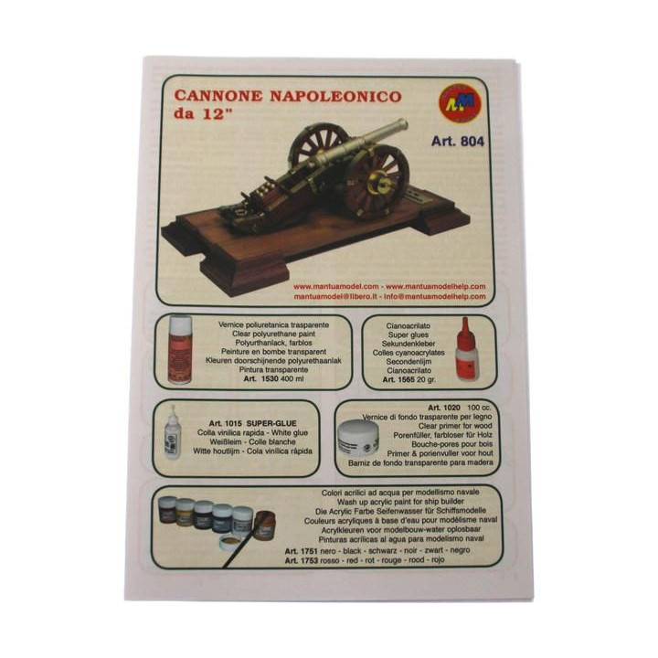 Mantua Model Napoleonský kanón 1:17 kit
