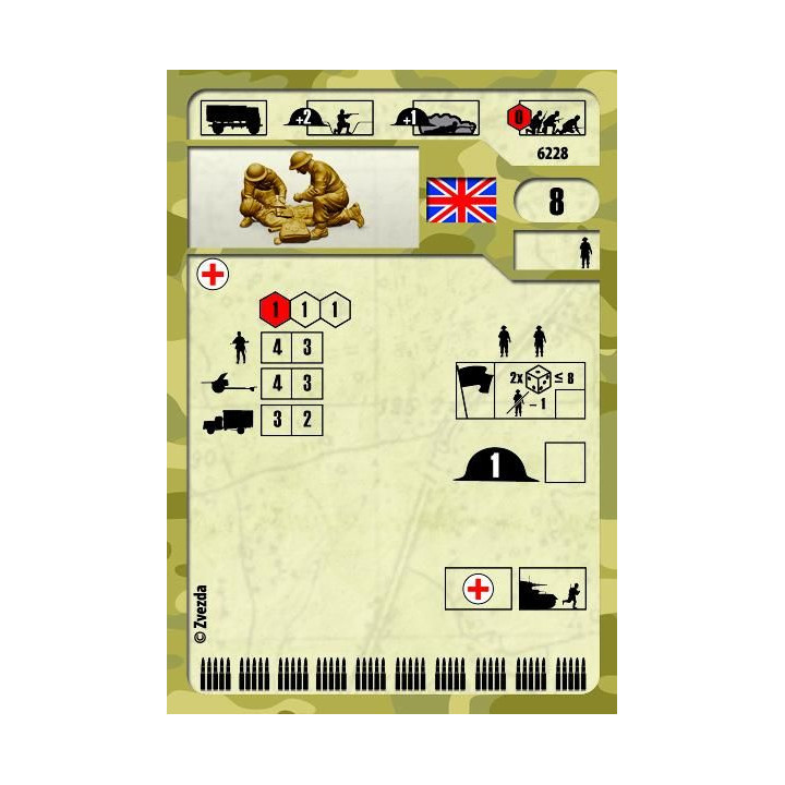 Wargames (WWII) figurky 6228 - British Medic Team (1:72)