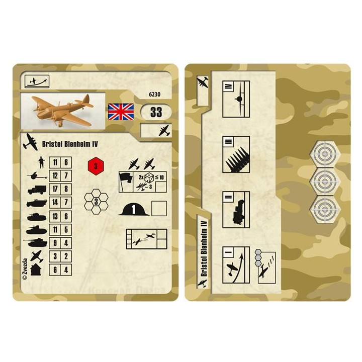 Wargames (WWII) letadlo 6230 - British Bomber Bristol Blenheim IV (1:200)
