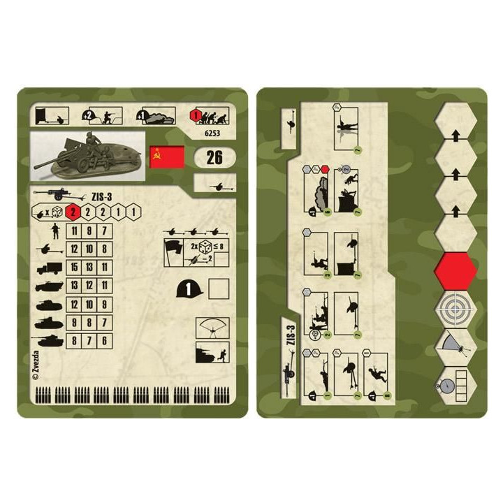 Wargames (WWII) military 6253 - Soviet 76mm anti-tank gun ZIS-3 (1:72)