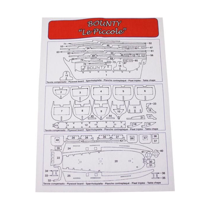 Mantua Model HMS Bounty Le Piccole 1:100 kit