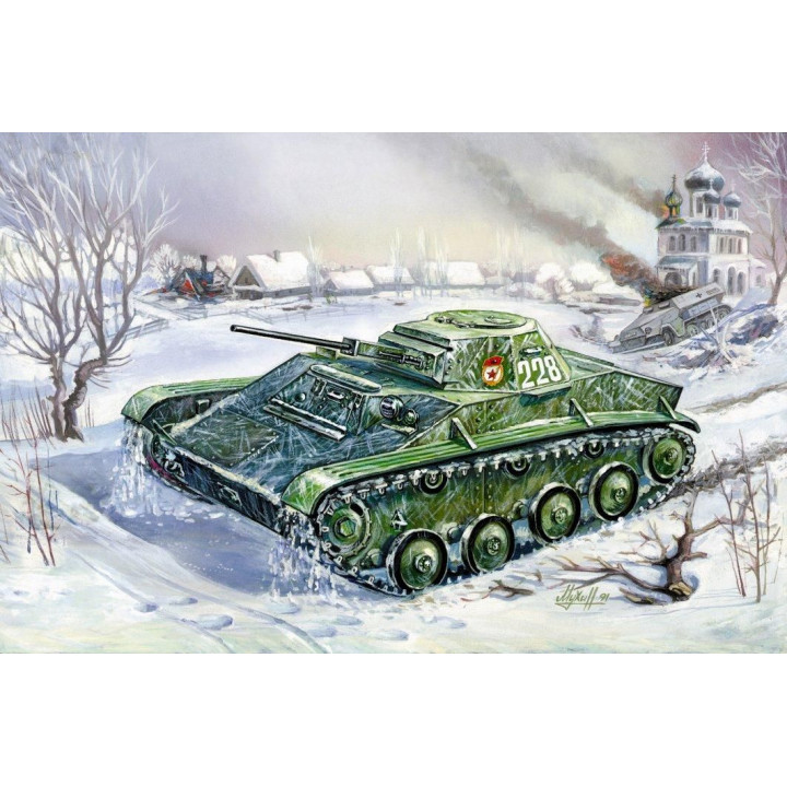 Wargames (WWII) tank 6258 - T-60 Soviet Light Tank (1:100)