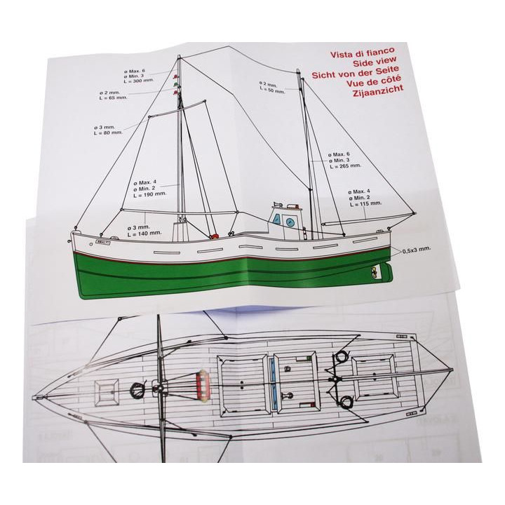 Mantua Model Rybářská loď Amalfi 1:35 kit