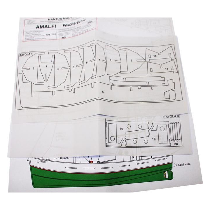 Mantua Model Rybářská loď Amalfi 1:35 kit