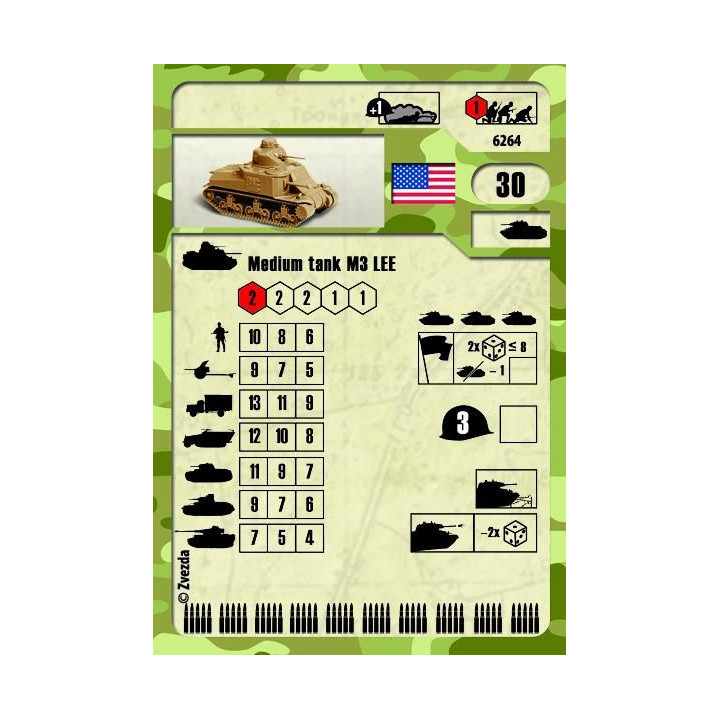 Wargames (WWII) tank 6264 - M-3 Lee US medium tank (1:100)