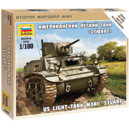 Wargames (WWII) tank 6265 - Stuart US-Tank (1:100)