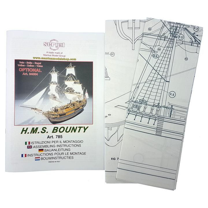 Mantua Model HMS Bounty 1:60 kit