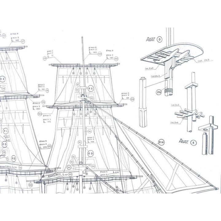 Mantua Model HMS Bounty 1:60 kit