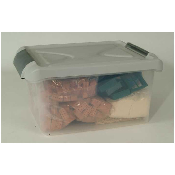 Stavebnica Teifoc School Set v plastovom boxe s úchytmi 39x19x29cm