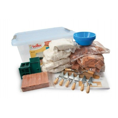 Stavebnica Teifoc School Set v plastovom boxe s úchytmi 39x19x29cm