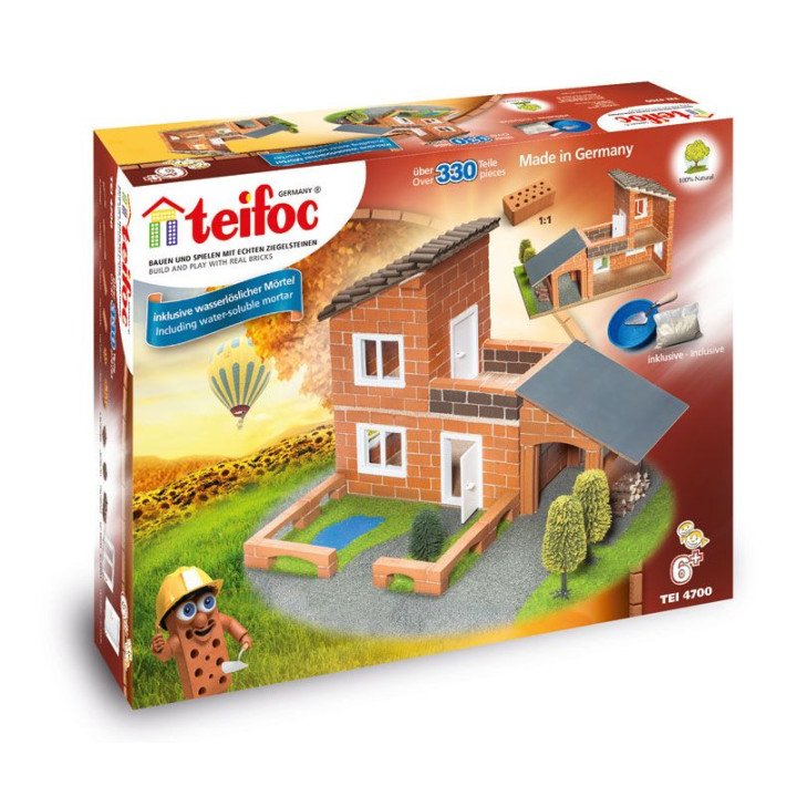 Stavebnice Teifoc Vila 330ks v krabici 44x33x11cm
