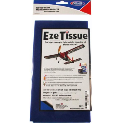 Eze Tissue potahovací papír 14g/m2 75x50cm modrý (5ks)